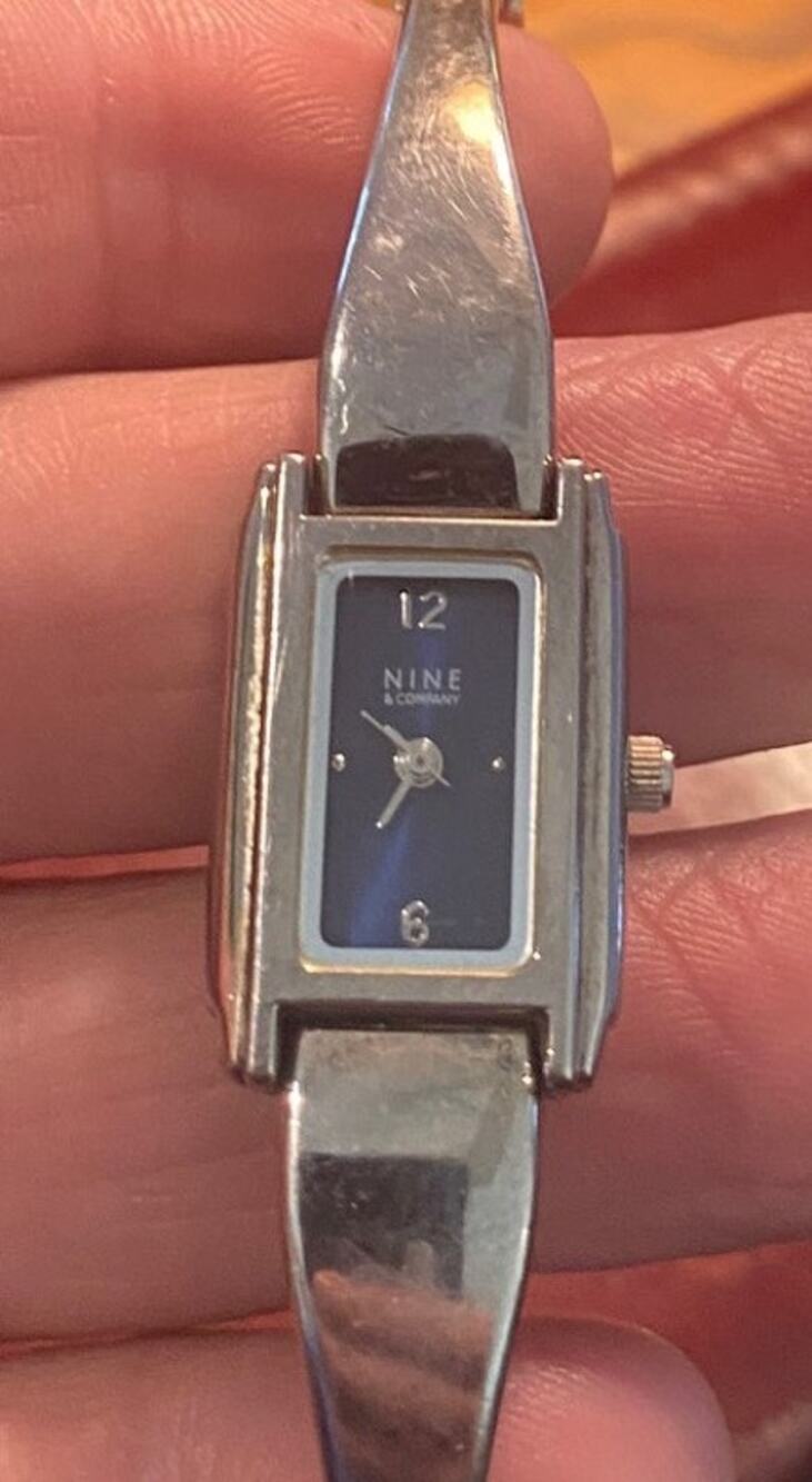 Women's 17mm Nine & co Silver Tone Watch, Bracelet Band